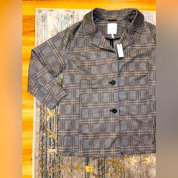 Anthropologie Avec Les Filles Longline Plaid Blazer - Picture 6 of 13